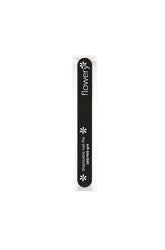 Black disposable nail emery board with text in a 90-degree angle from China Glaze - Flowery